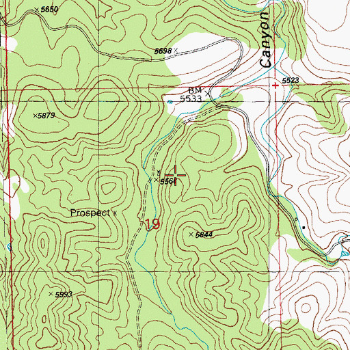 Topographic Map of Wallace Ranch Perlite Deposit, NM