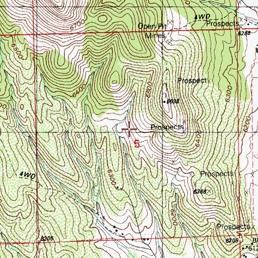 Topographic Map of Hilltop Group Mine, NM