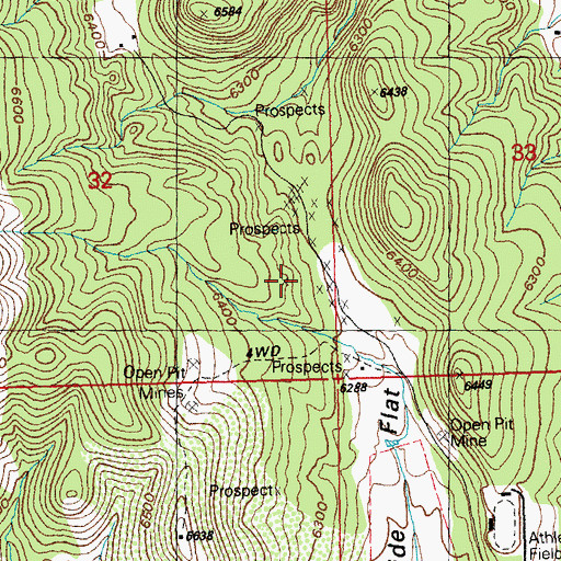 Topographic Map of Providencia, NM