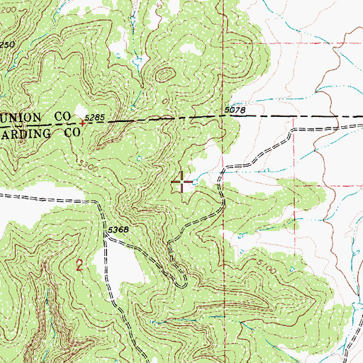 Topographic Map of Amoco Number One State FE, NM
