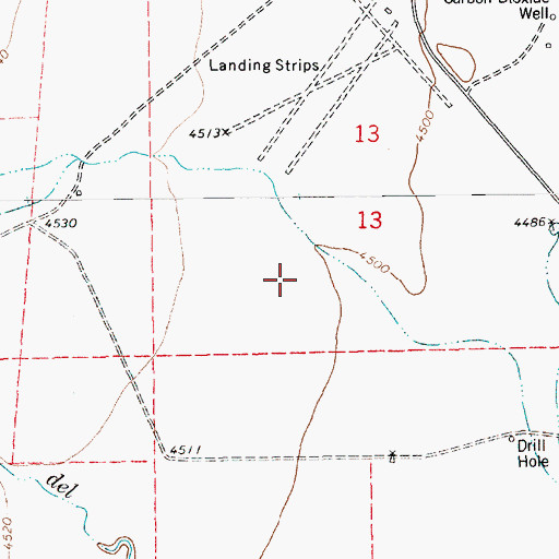 Topographic Map of Amoco Number One State FM, NM