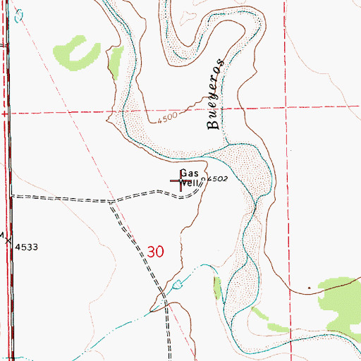 Topographic Map of Schwartz Number 1 X Libby, NM