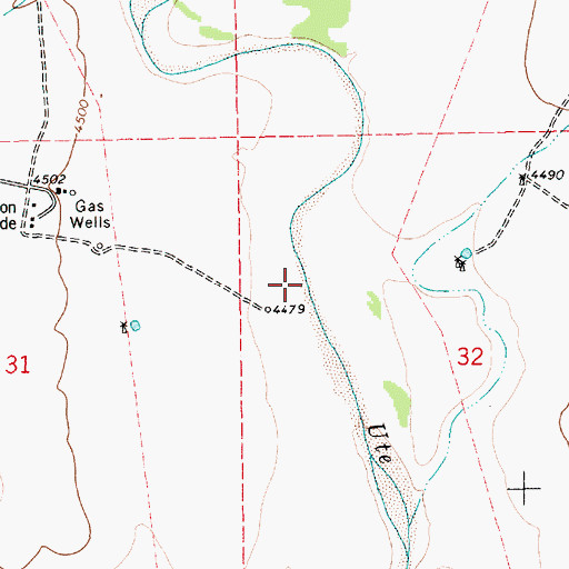 Topographic Map of American Prod Number One Bueye, NM