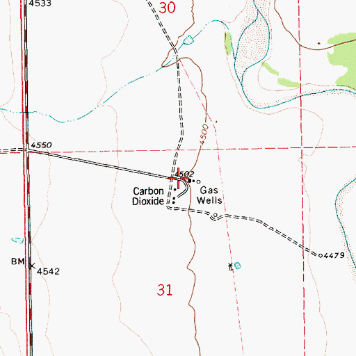 Topographic Map of Colo Mex Number Two FC Debaca, NM