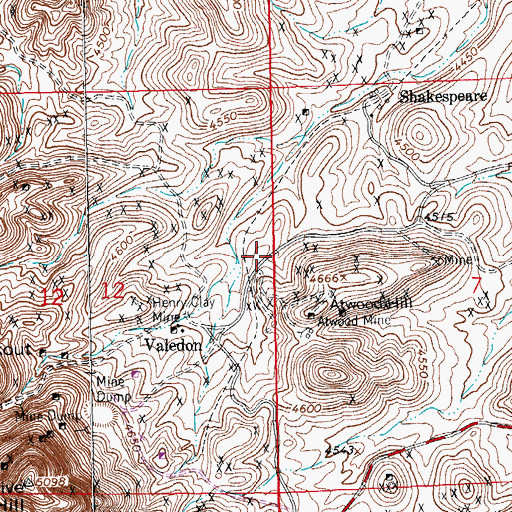 Topographic Map of Florence Lode, NM