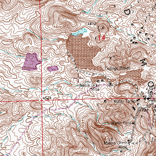 Topographic Map of Johannesburg Lode, NM