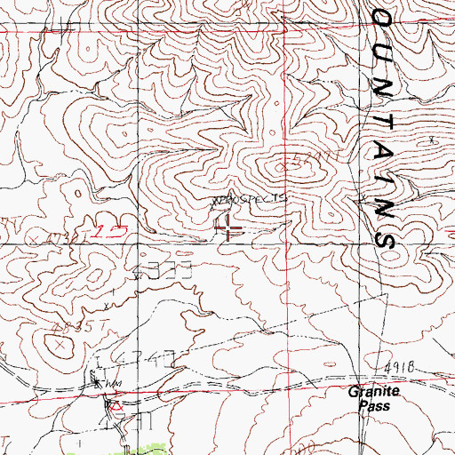 Topographic Map of Kinickerbocker, NM