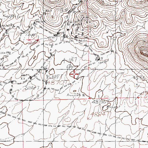 Topographic Map of Mairland Mine, NM