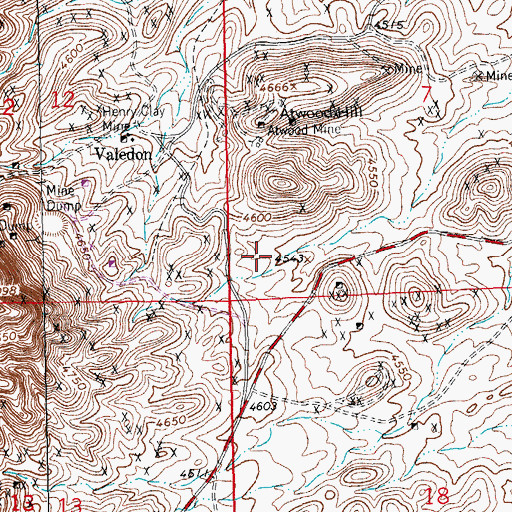 Topographic Map of Monrovia Lode, NM