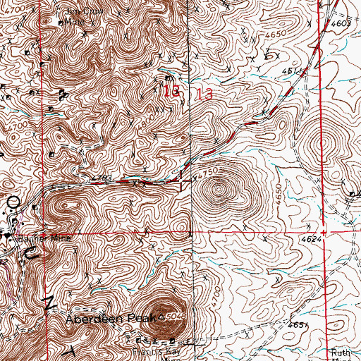 Topographic Map of Oro Alta, NM