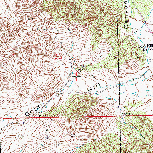 Topographic Map of Orogrande, NM