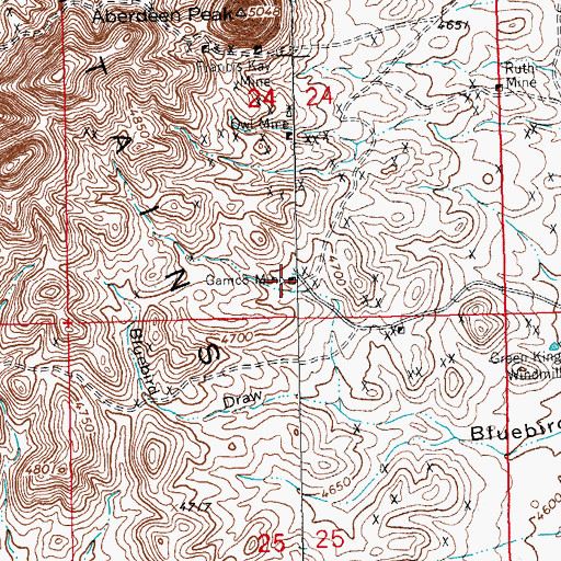 Topographic Map of Owl, NM