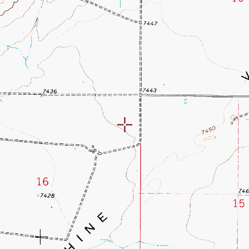 Topographic Map of Sunshine Valley, NM