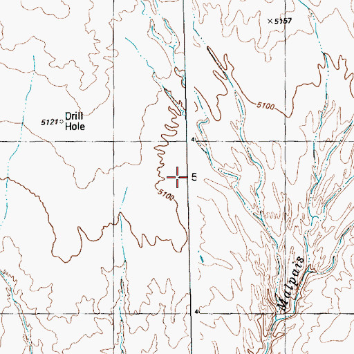 Topographic Map of Volcano Peak, NM