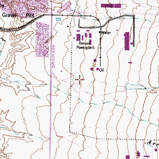 Topographic Map of Saco C-30, NM