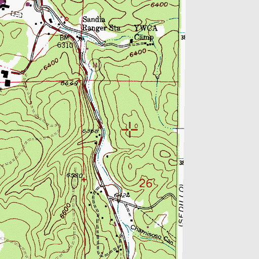 Topographic Map of P and G Claims, NM