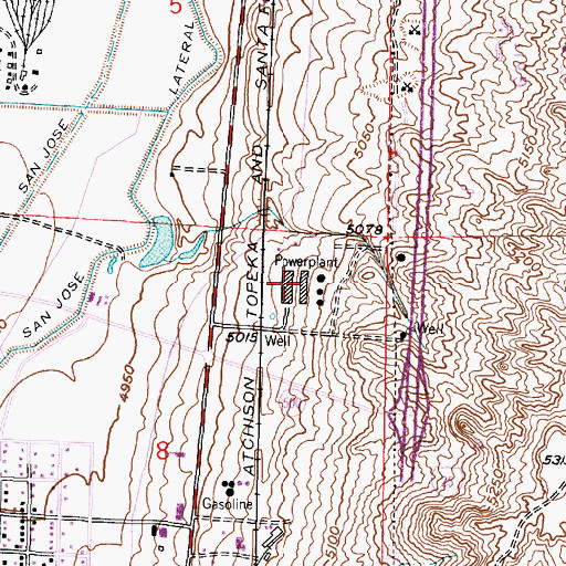 Topographic Map of Person Plant, NM
