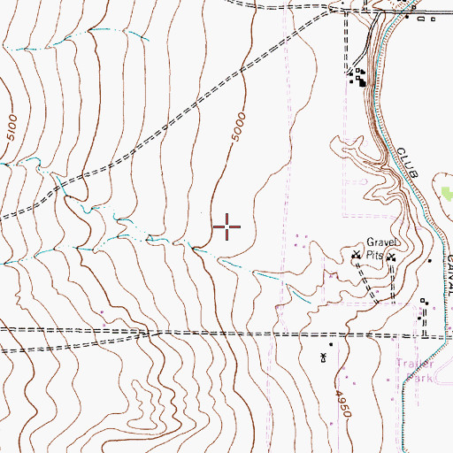 Topographic Map of Star Pit, NM