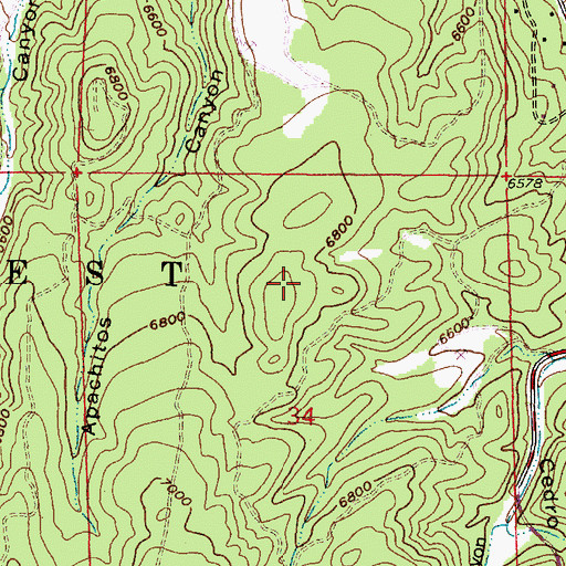 Topographic Map of Ideal Basic Cement Plant, NM