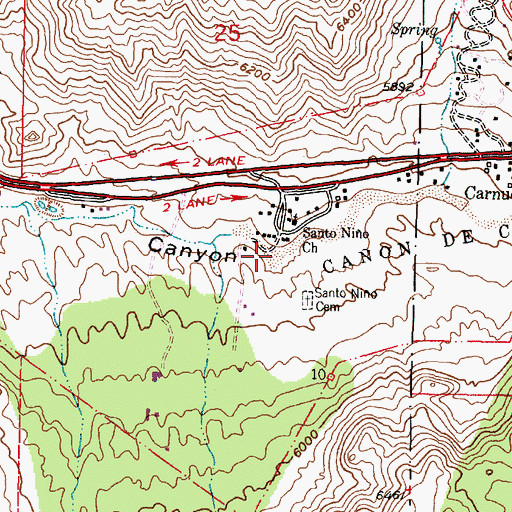 Topographic Map of Farrington Pit, NM