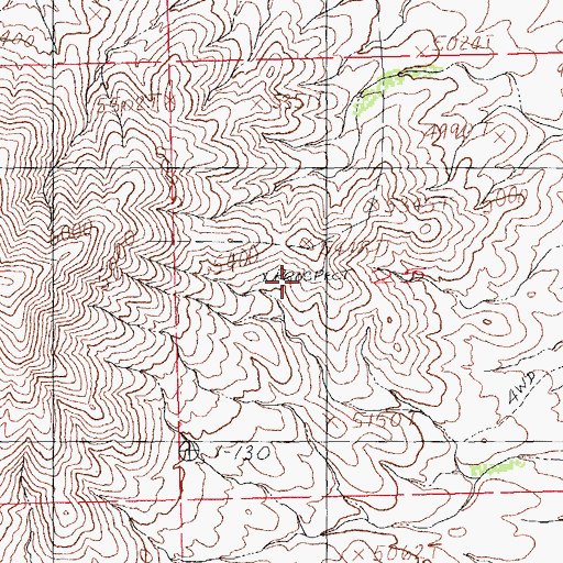 Topographic Map of Faith, NM