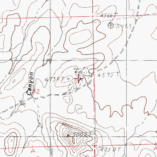Topographic Map of Pratt Fire Clay Quarry, NM