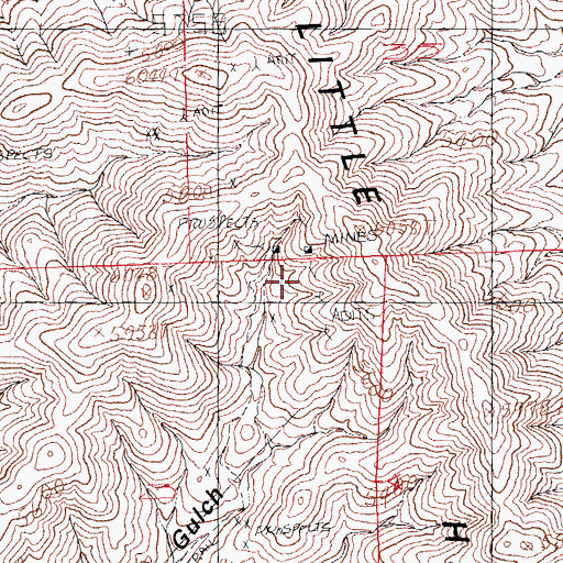 Topographic Map of Ridgewood, NM