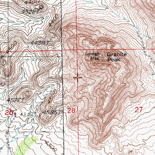 Topographic Map of Scheelite Group, NM