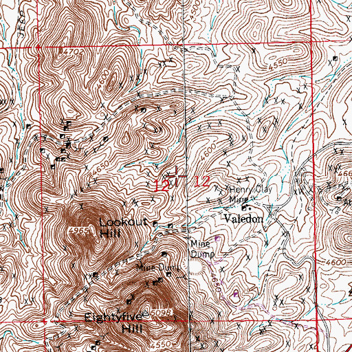 Topographic Map of Schley, NM