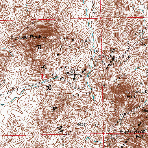 Topographic Map of Anita, NM