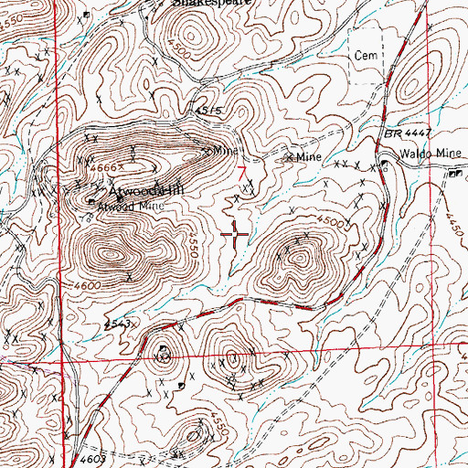 Topographic Map of Southern Lode, NM