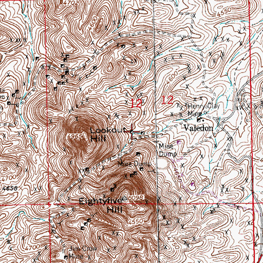Topographic Map of Battleship, NM
