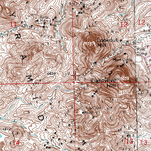 Topographic Map of Beloit, NM