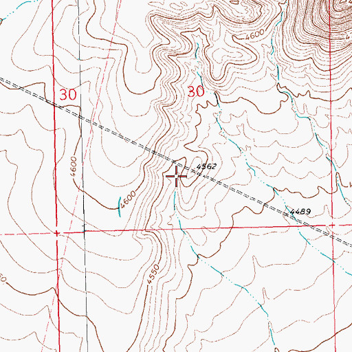Topographic Map of Tedford Prospect, NM