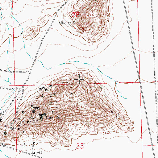 Topographic Map of Victorio Group, NM