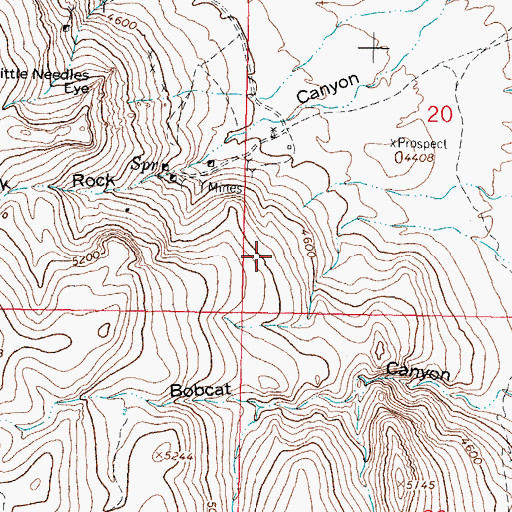 Topographic Map of Manganese Valley Mine, NM