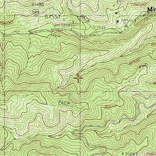 Topographic Map of Enterprise Mine, NM
