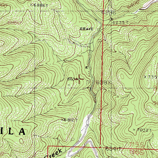 Topographic Map of Fabian MIne, NM