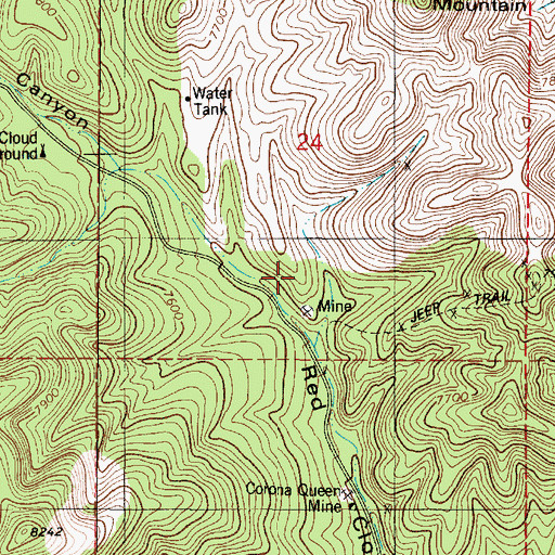 Topographic Map of Helen S, NM