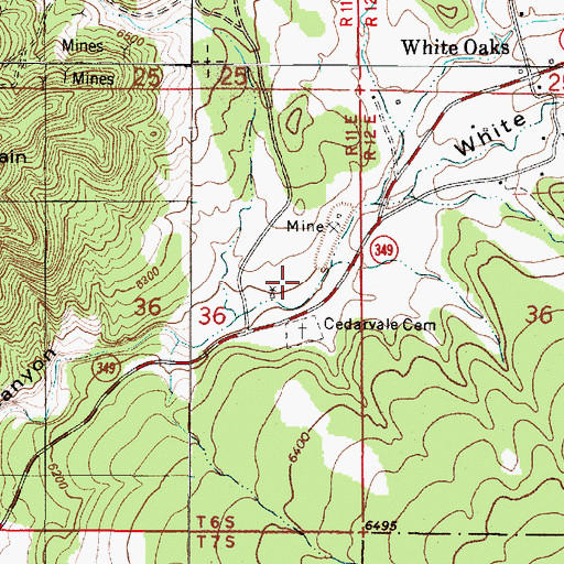 Topographic Map of In-Situ M and T Corporation of America, NM
