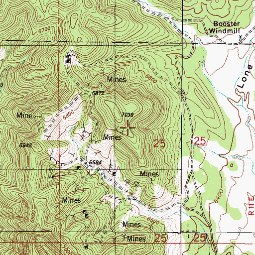 Topographic Map of Iron Crown, NM