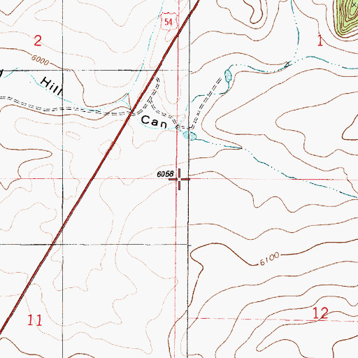 Topographic Map of Iron Jack Number 1 and Number 2 Mine, NM