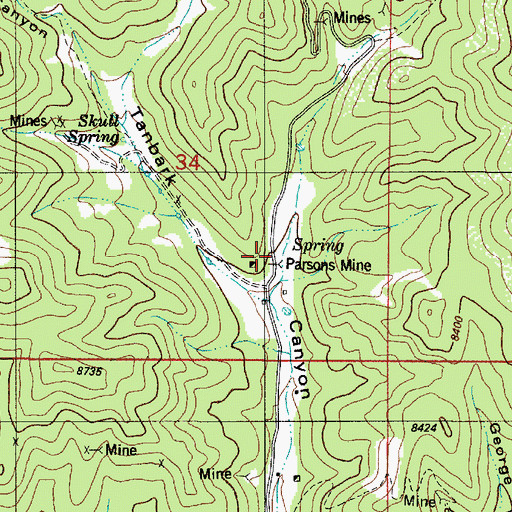 Topographic Map of Ironsides Claim, NM