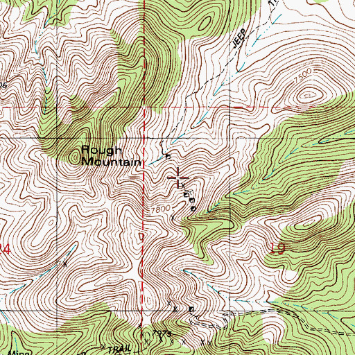 Topographic Map of Little Wonder, NM