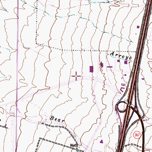Topographic Map of Calvary Chapel of Albuquerque, NM