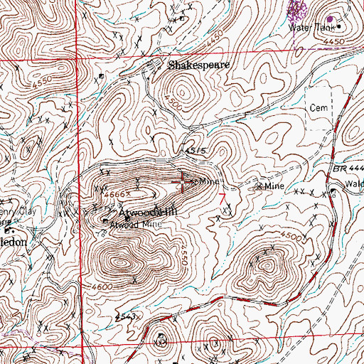 Topographic Map of General Jerry Boyle, NM