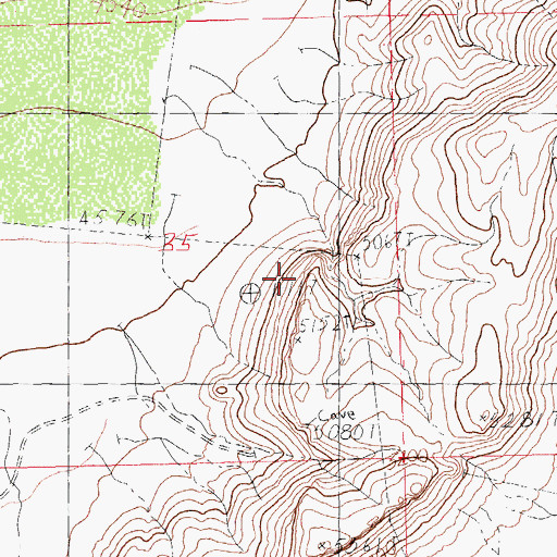 Topographic Map of Guano Mine, NM