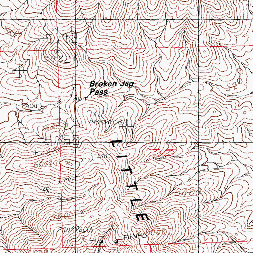 Topographic Map of King Solomon, NM