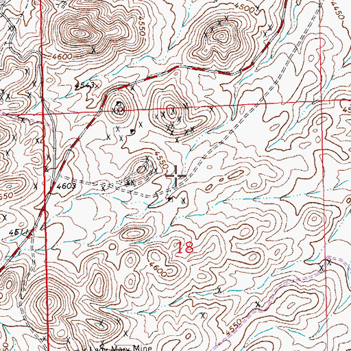 Topographic Map of Metropolis Group, NM
