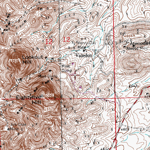 Topographic Map of Nevada Lode, NM